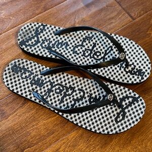 Sam Edelman Black and White Patterned Sandals